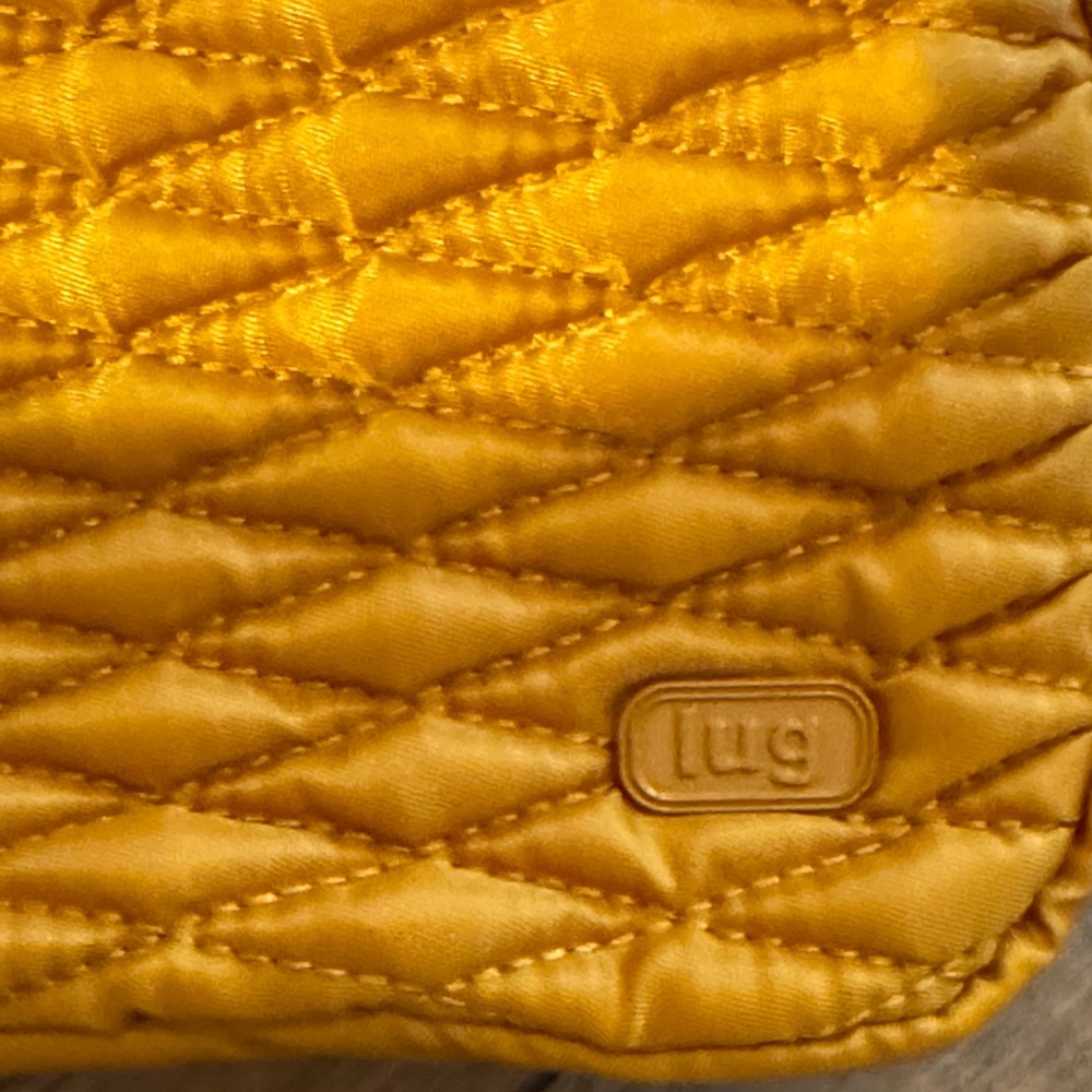 Lug Quilted Crossbody Bag in Mustard Yellow - Picture 5 of 5